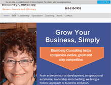 Tablet Screenshot of blombergconsulting.com